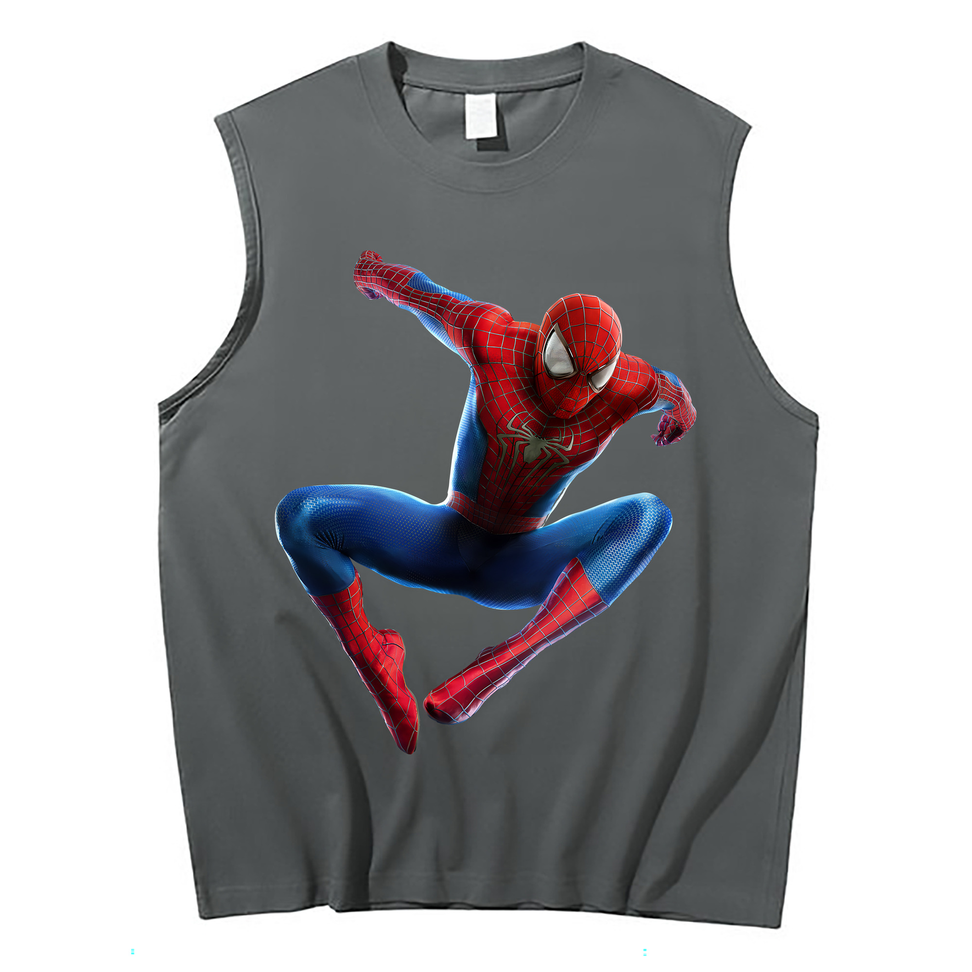 （画像用） Spider Man スパイダーマン コットン100％タンクトップ（フロントプリント）